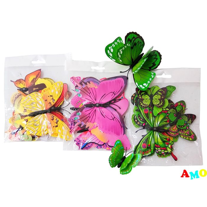 TEMPELAN KULKAS MAGNET KUPU KUPU - TEMPELAN MAGNET BUTTERFLY Murah