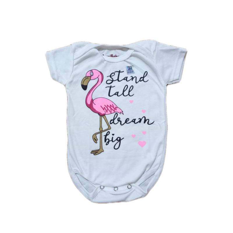 jumper bayi lucu/ baju bayi lucu-White flamingo