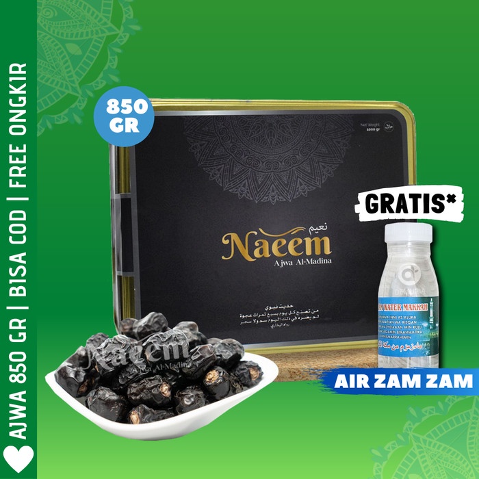 

Kurma Terbaru - Kurma Ajwa Naeem Premium Al-Madinah / Kurma Nabi Kemasan 850 Gram