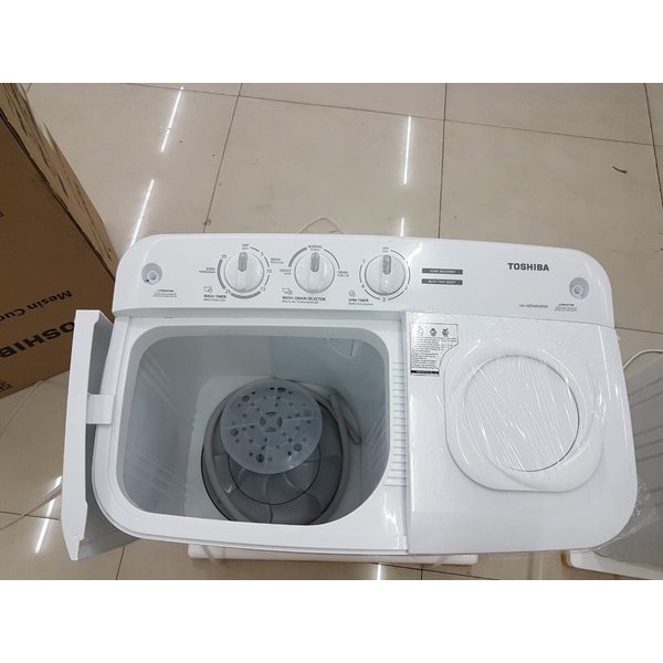 Mesin Cuci 2 Tabung TOSHIBA VH-H85MN 8 KG Low Watt Cuci dan Kering Garansi Resmi Toshiba 7TH