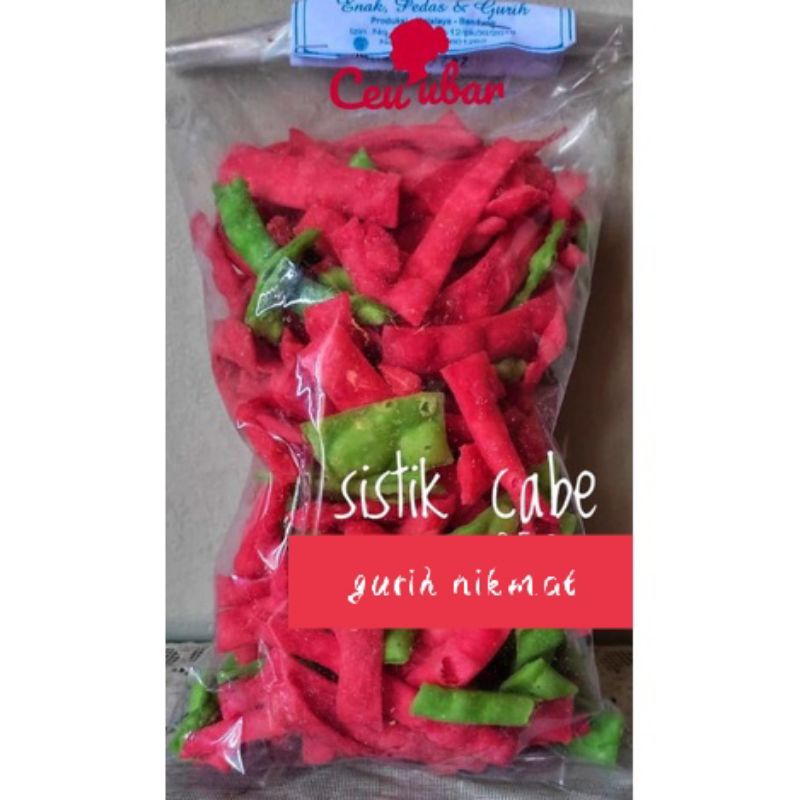 

cemilan tik tuk sistik cabe cabean 200gr