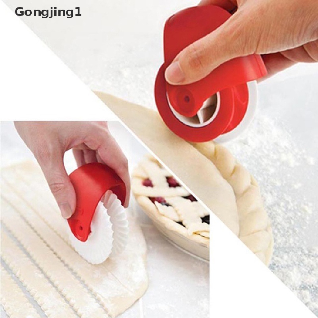 Gongjing1 Roller Pemotong Pizzapastrypie Bahan Plastik Untuk Dekorasi