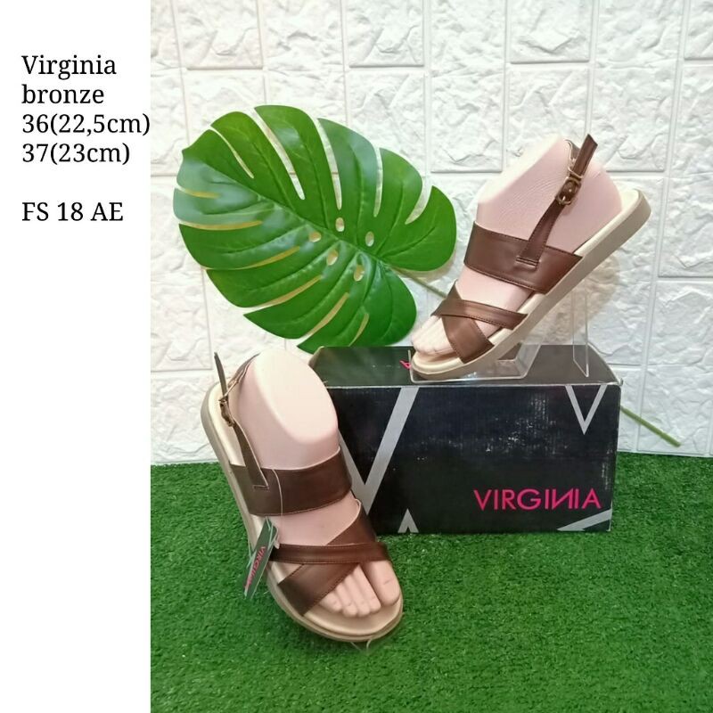 FILLYS : SANDAL SLEMPANG SLIDE SELOP WANITA VIRGINIA FS18 AE TALI SILANG BRAND MATAHARI