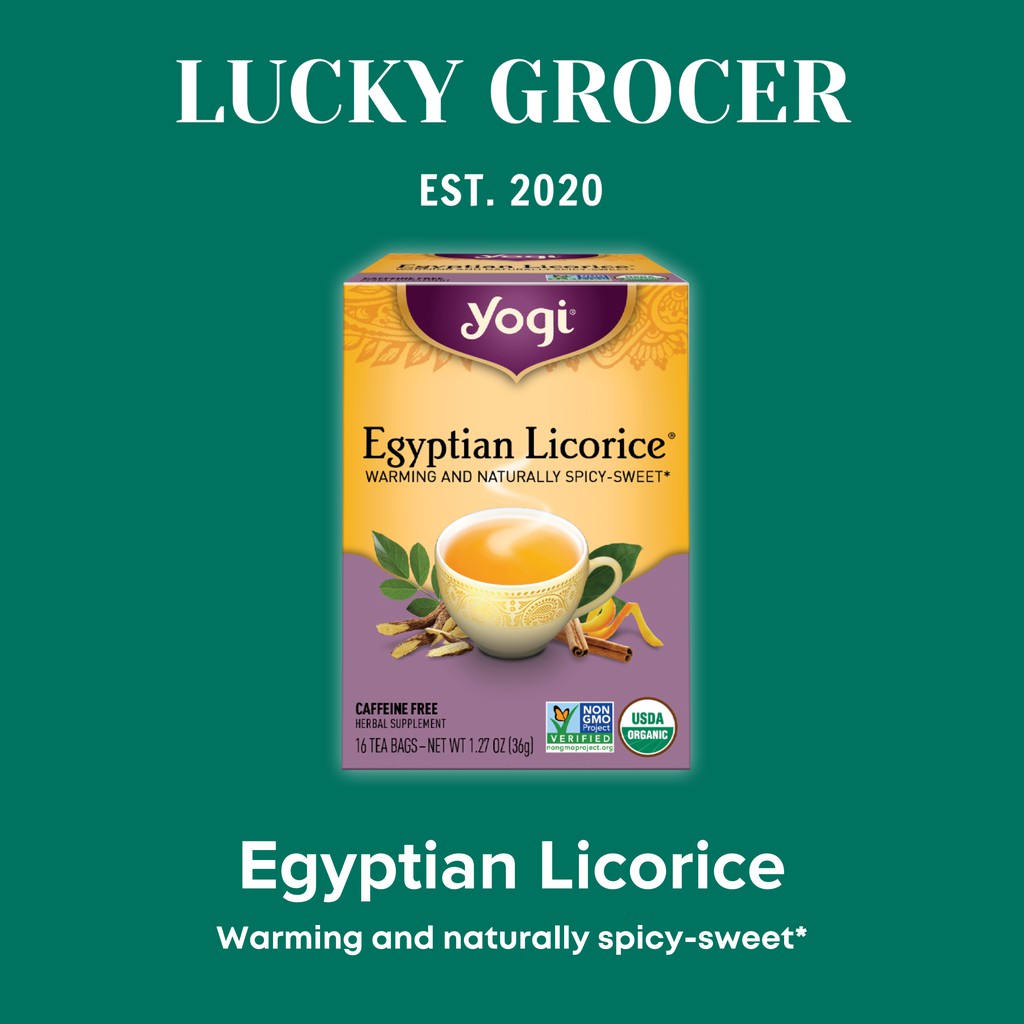 

Yogi Tea Egyptian Licorice Tea Teh Tenang Dengan Akar Licorice Organik Herbal Sehat Caffeine Free