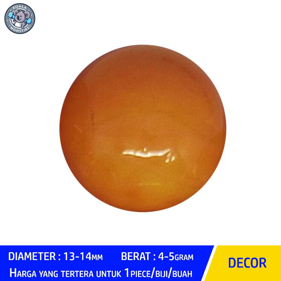 Kelereng Gundu Opal Orange Marble Balap Team Orangers Jelles Run