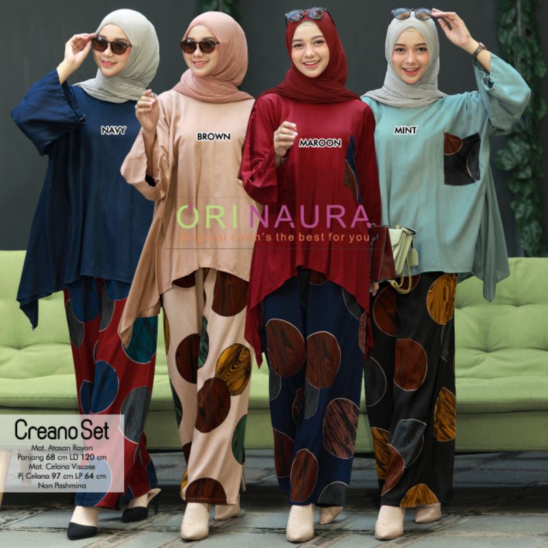 CREANO SET BAJU SETELAN PANT BY ORI NAURA