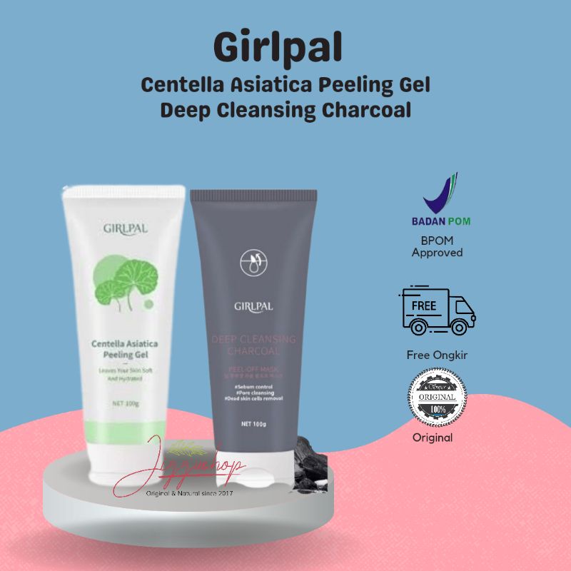 Jual Girlpal Centella Asiatica Peeling Gel & Deep Cleansing Charcoal