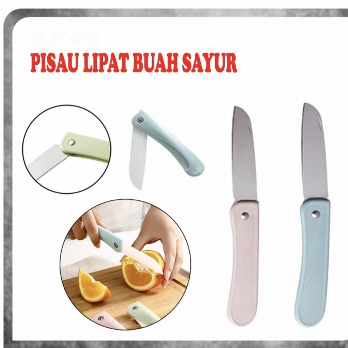 PISAU LIPAT TRAVEL Buah Sayur Serbaguna Keramik Mini Portable