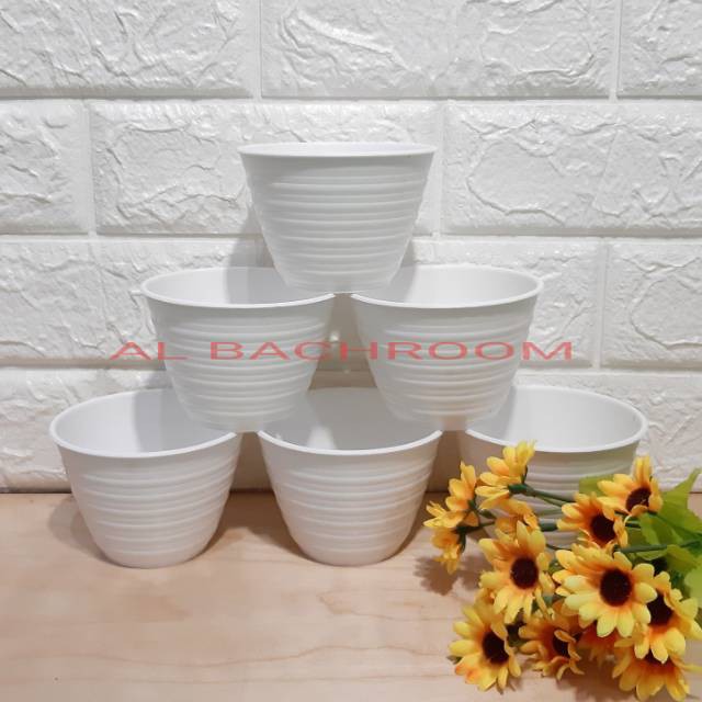 P017 POT TAWON 12CM PLASTIK BUNGA TANAMAN HIAS