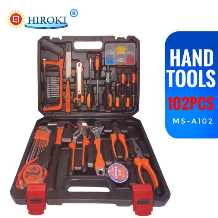 HIROKI MS-A-102 Toolkit Set 102 pcs Tool Kit Pertukangan Hand Tools