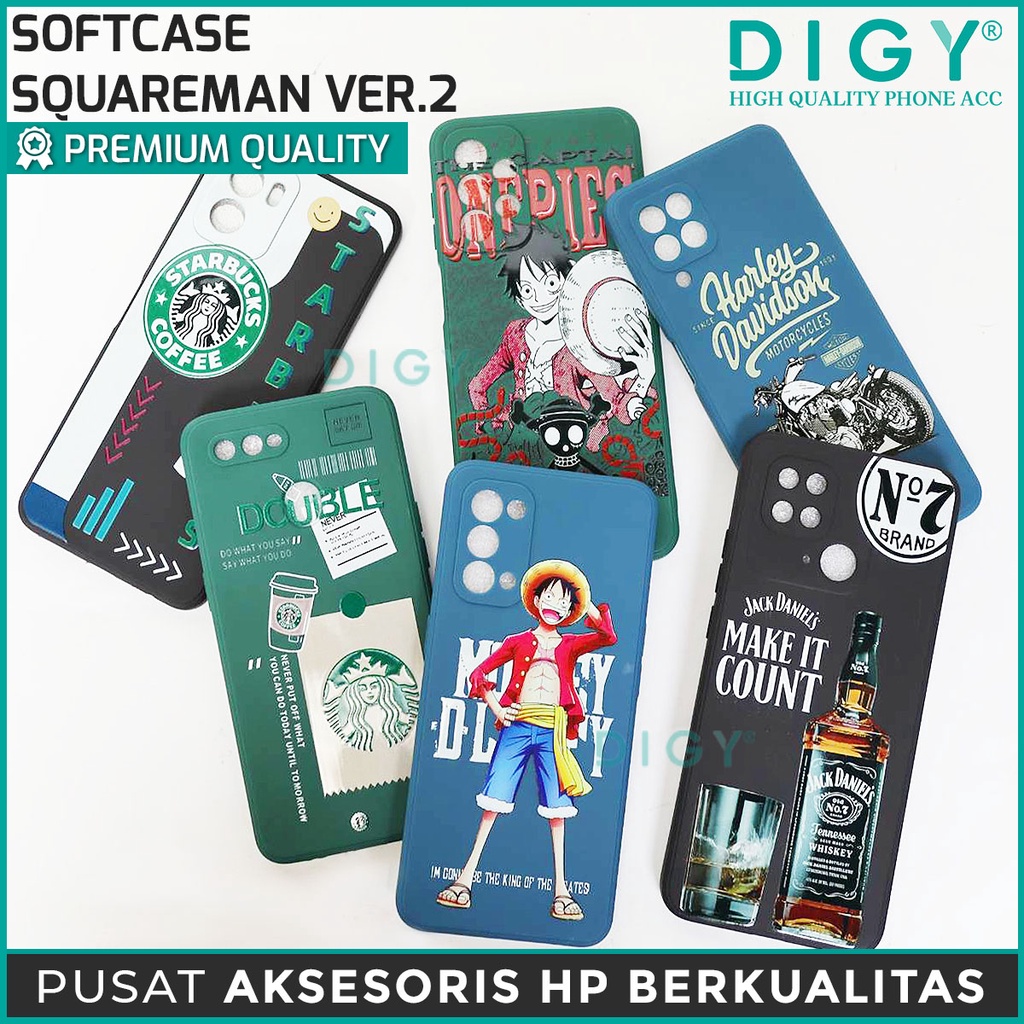 Case casing hp import Squareman Versi 2 OPPO A5S C31 Reno 5 Reno 6 4G Reno 7