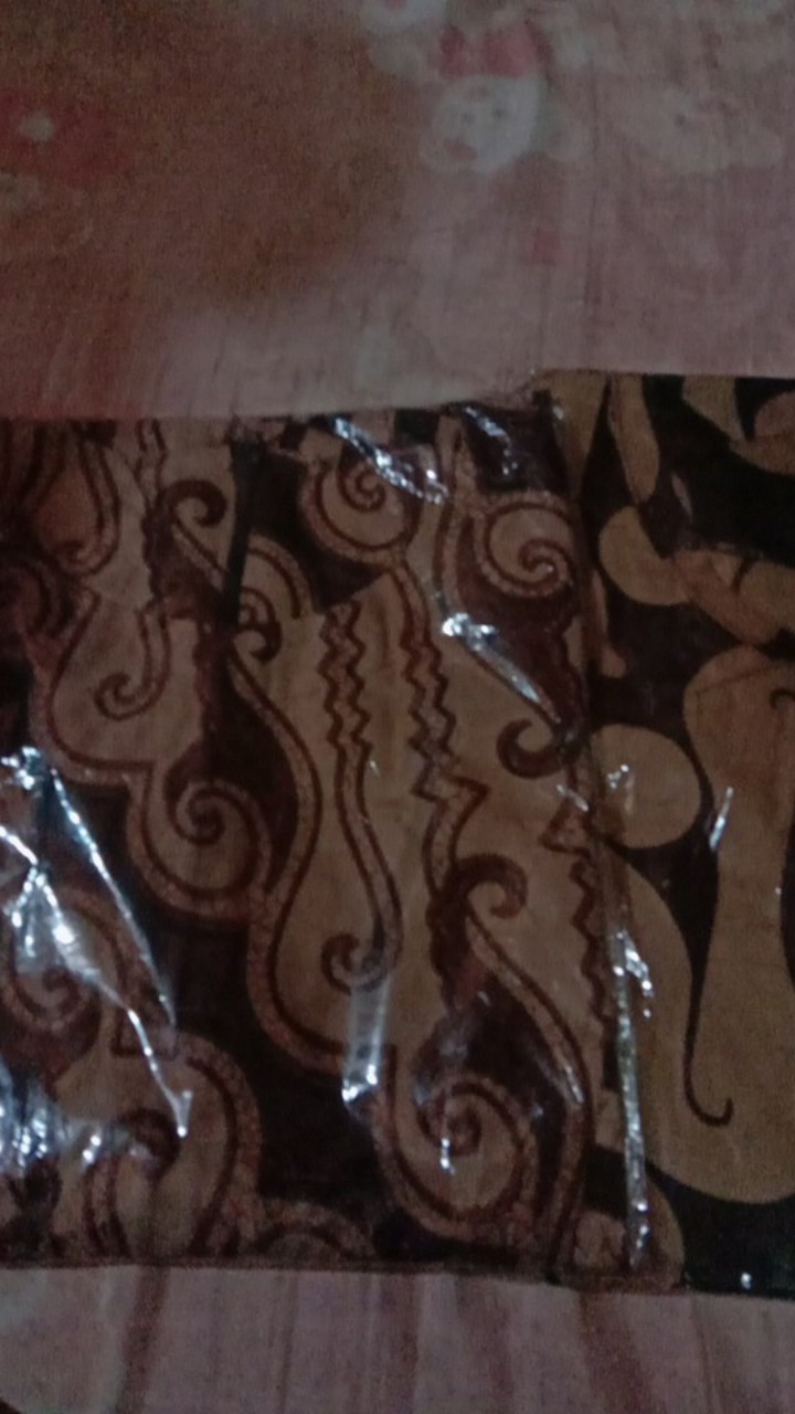 Tey-17 Batik Wanita Asj Sa Hrb026 Kenongo Kemeja Tosca Pendek