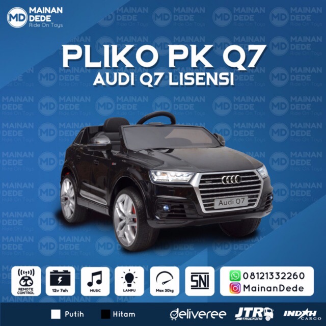 Mainan Anak Mobil Aki NEW AUDI Q7 Pliko PKQ7N LISENSI / LICENSED MURAH