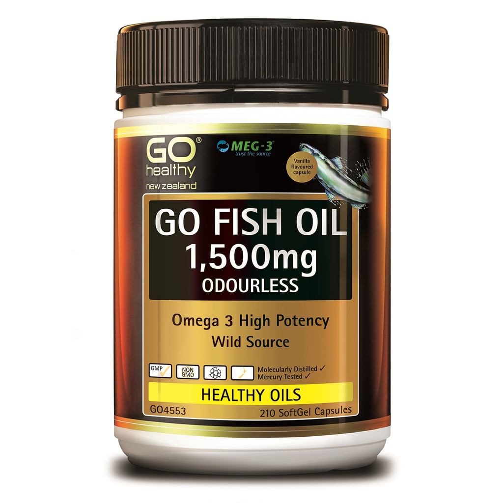 GO Healthy Fish Oil 1500mg Odourless 210 CapsulesARSIPKAN
