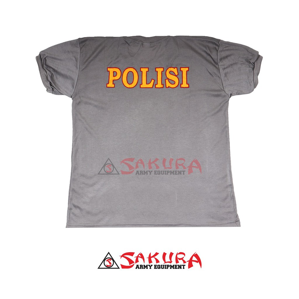 Kaos Polisi Coklat Logo Polri Kaos Oblong Polri