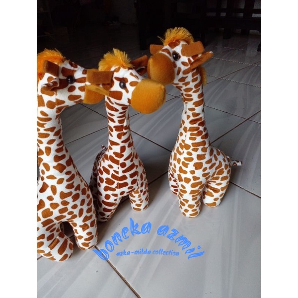 Boneka jerapah size l ukuran 40 cm