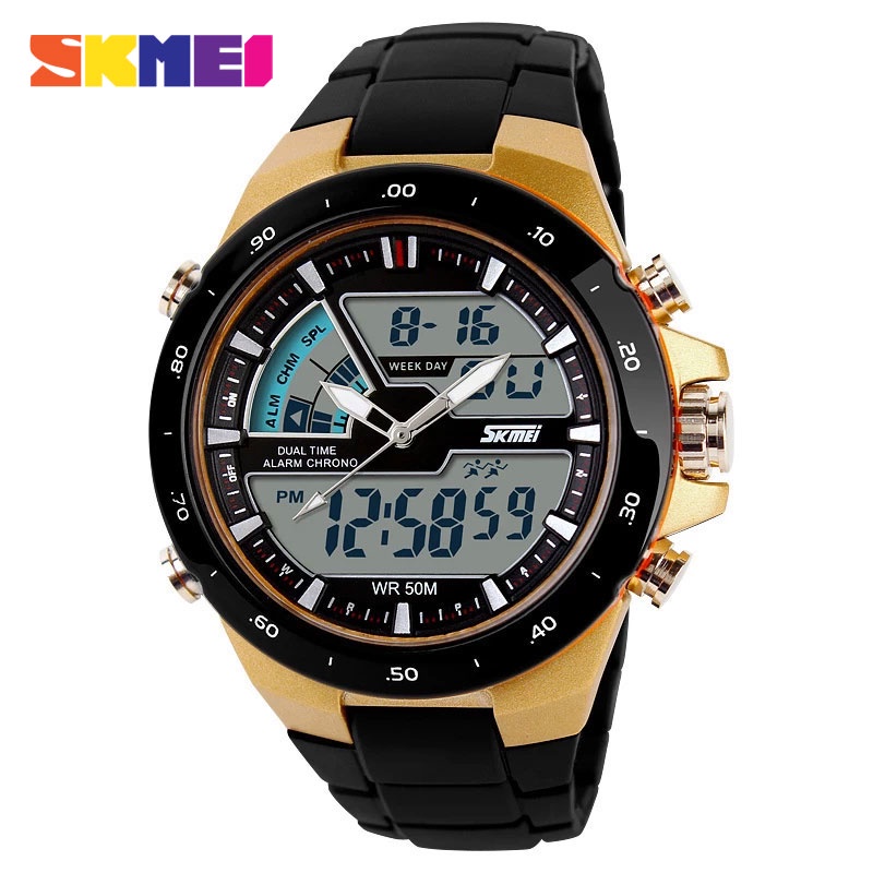 SKMEI 1016 Jam Tangan Pria Digital Analog Anti Air WK-SBY