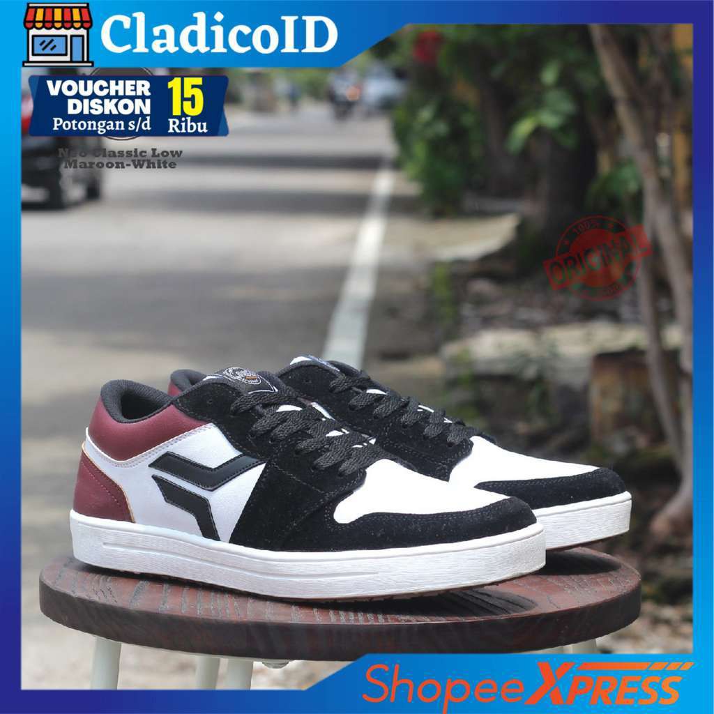 SEPATU SNEAKERS PRIA ORIGINAL TERBARU MODEL KEREN TRENDI OUTDOOR SANTAI LAVIO NEO CLASSIC LOW PENDEK