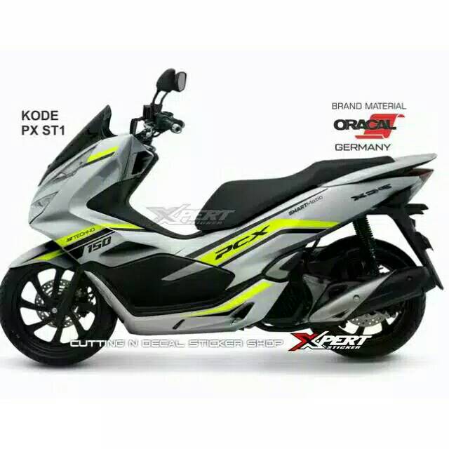 

Sticker cutting PCX Putih stiker kuning stabilo dan hitam