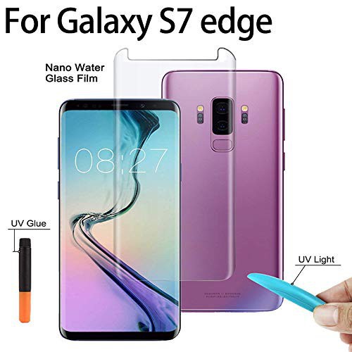 TEMPERED GLASS UV SAMSUNG S7 EDGE ANTI GORES KACA FULL LEM ULTRAVIOLET - SCREEN PROTECTOR