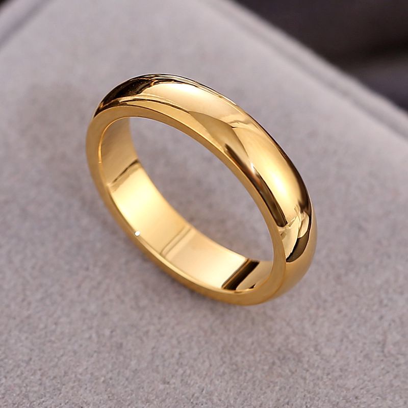 COD cincin titanium anti luntur lapis emas perhiasan