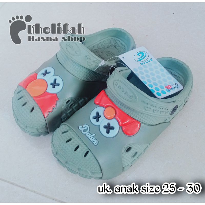 Sandal baim anak perempuan elmo lucu murah size 25-30 363D