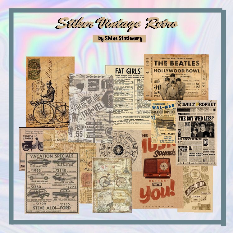 

STIKER VINTAGE RETRO/STIKER TUMBLR AESTHETIC/STIKER KERTAS