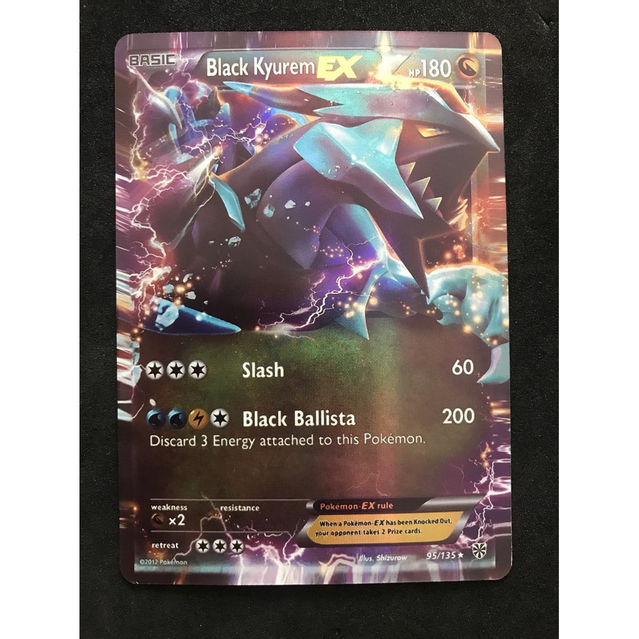 Kartu Pokemon TCG Sun&Moon Black Kyurem EX (harga/kartu)