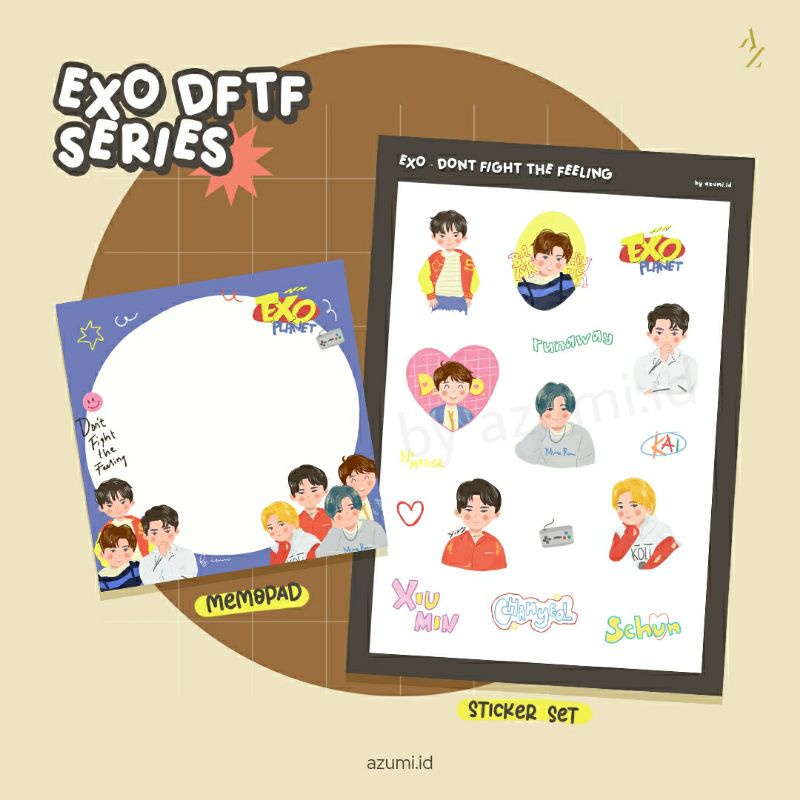 

EXO DFTF Memo Pad & Sticker Sheet by Azumi