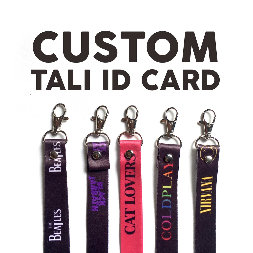 

CUSTOM TALI ID CARD Landyard Satuan Murah