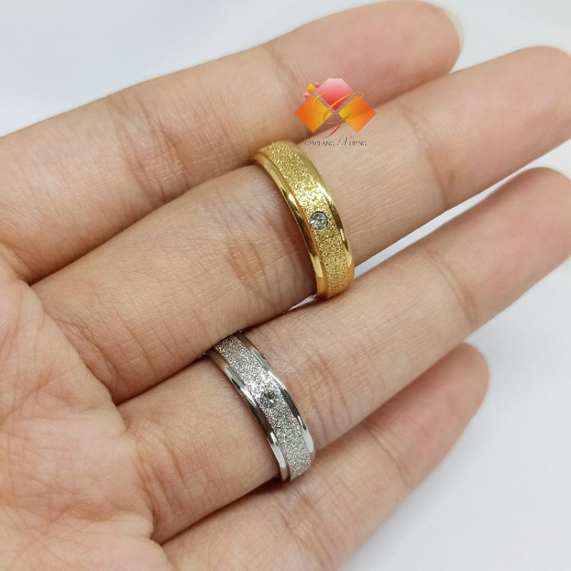 Cincin Titanium Pasir Mata CB777/RGN12 (5mm)