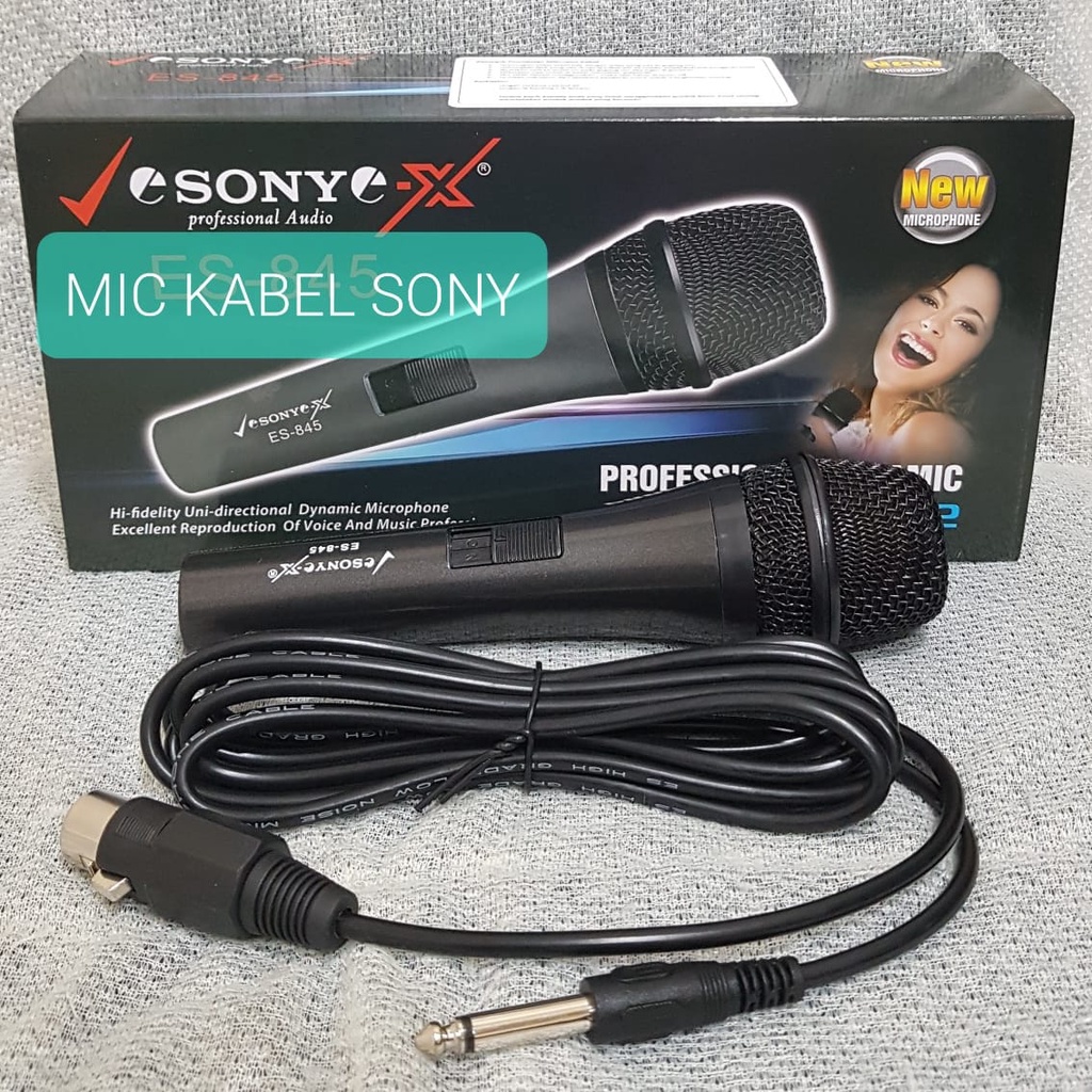 G628 SONY SOUND MIC KABEL KARAOKE LEGENDARY DYNAMIC MIKROPON MIK MICROPHONE MIKROPHONE MEETING METIN