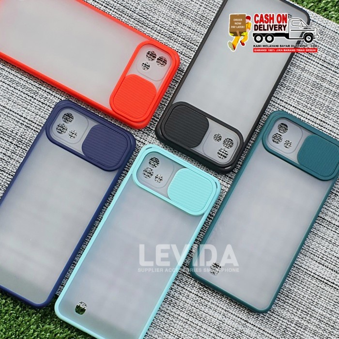 REALME C20 C11 2021 C21Y C21 C25S C25 CASE HARDCASE SLIDING CAMERA, CASING SLIDE DOFF PROTECT KAMERA, DOVE FUZE COLOUR HARDCASE COVER PELINDUNG KAMERA