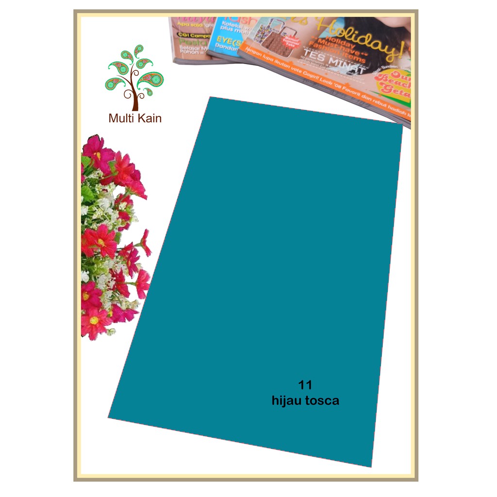 Bahan multi Kain Rayon Uniqlo mukena Meteran dan Grosir Quality Super-11 hijau tosca