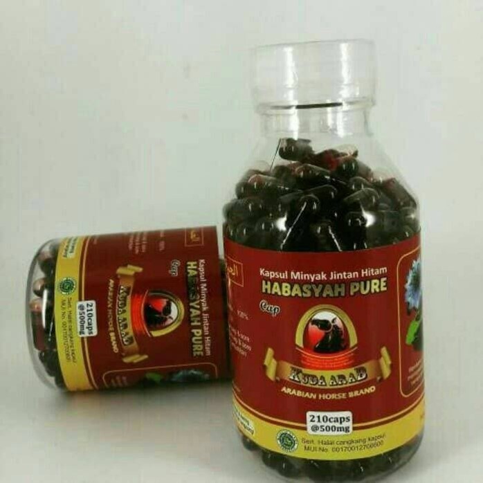Habasyah Pure Cap Kuda Arab 210 Kapsul