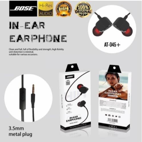 Headset IN-EAR EARPHONES Model  AT-045+