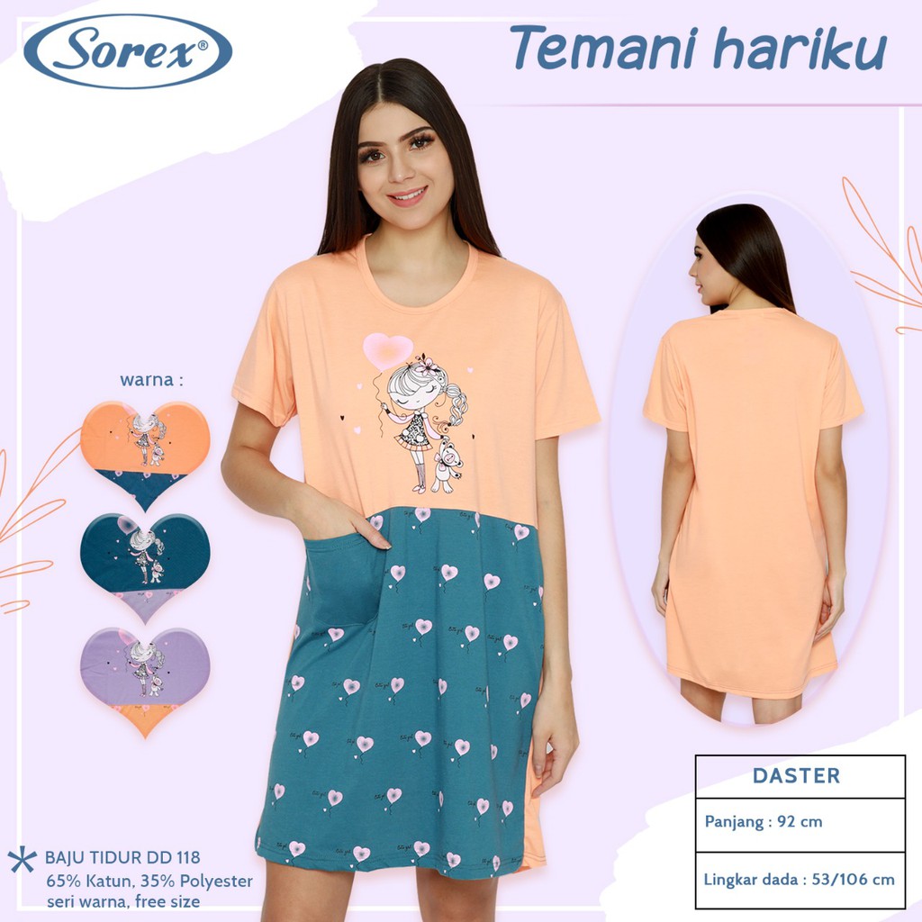 Baju Tidur Daster Katun Sorex DD118
