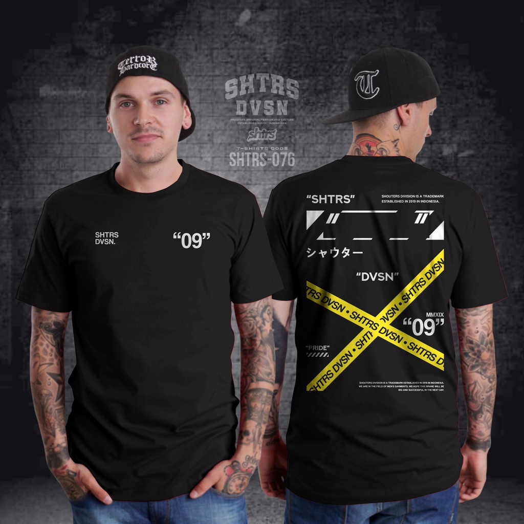 kaos baju pria distro murah SHTRS DVSN ''09'' t'shirt