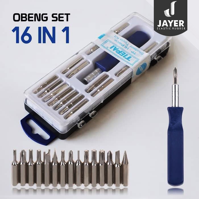 SET Obeng Mini 16 in 1 Mutifungsi / Mini  Repair Tool Kit Repair