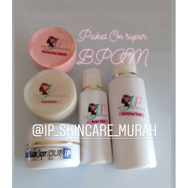Paket super Ip skincare / paket cream malam super bpom IPung skincare