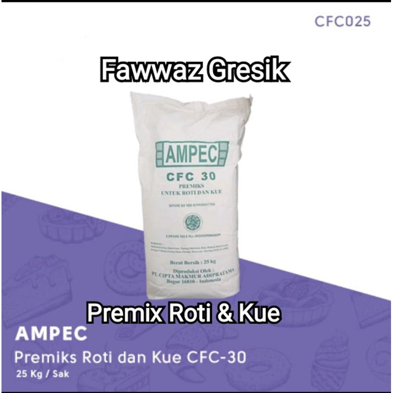 

Premix Susu Bubuk Ampec CFC-30 Milk Powder 1Kg Roti Kue