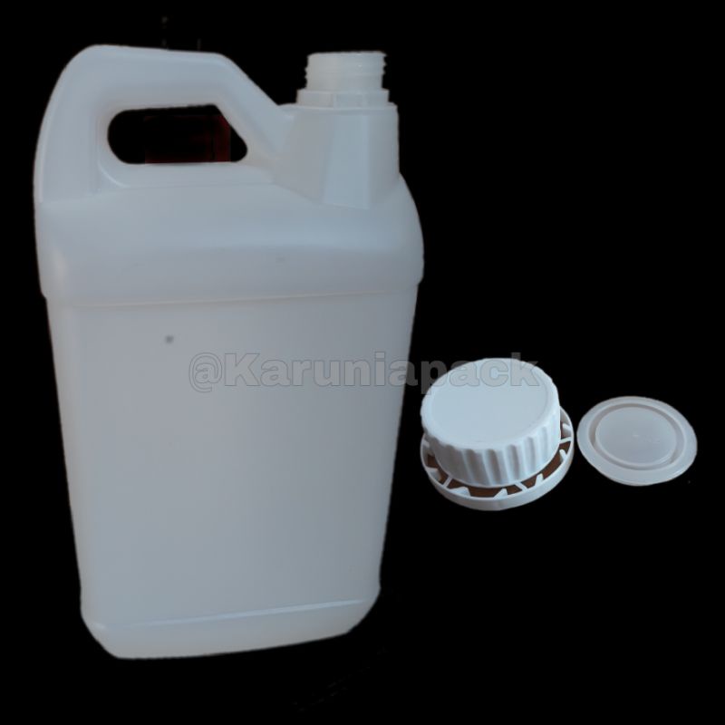 Jerigen [BARU] 5 liter tutup segel 5000ml Food Gride