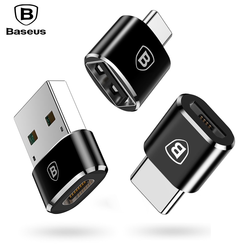 Baseus Micro USB Type C OTG Adapter Converter Micro USB To Type-C USB To Tipe C