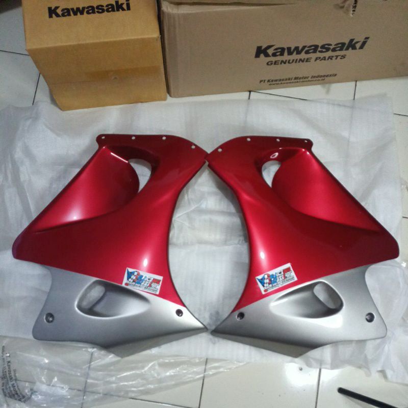 fairing bawah ninja RR old merah maroon polos original kawasaki