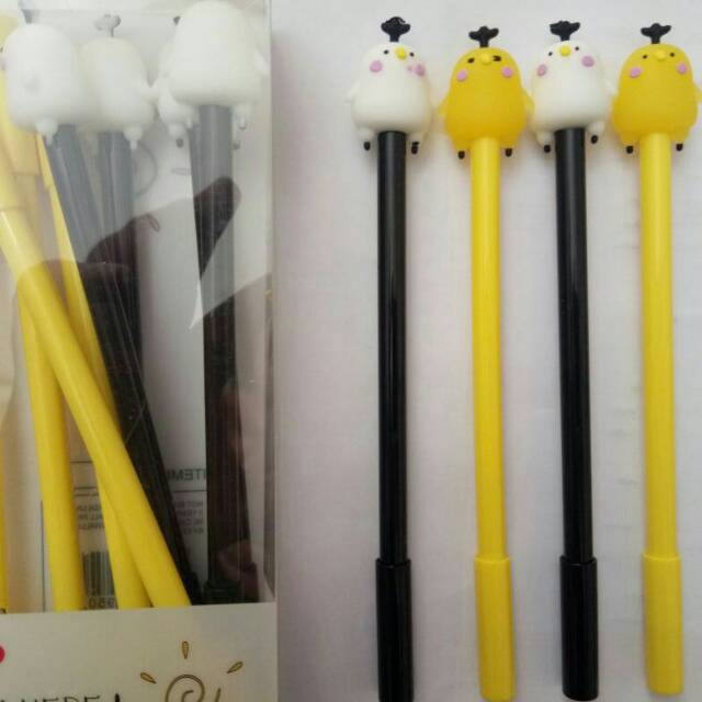 

Pulpen Bentuk Anak Ayam Putih Kuning