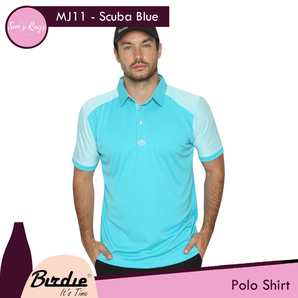 BIRDIE Matrix MJ11 Golf Shirt Male Kaos Golf Polo Pria Kaos Olahraga Kaos Atasan Berkerah Polo Shirt