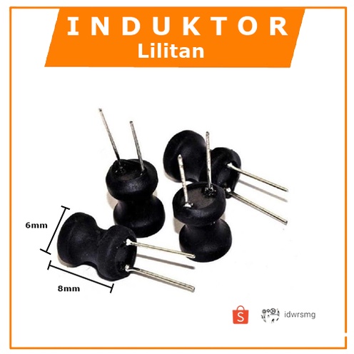 Induktor 2.2mH 2.2 mH 2,2 mH ukuran 6x8 mm Inductor Lilitan L