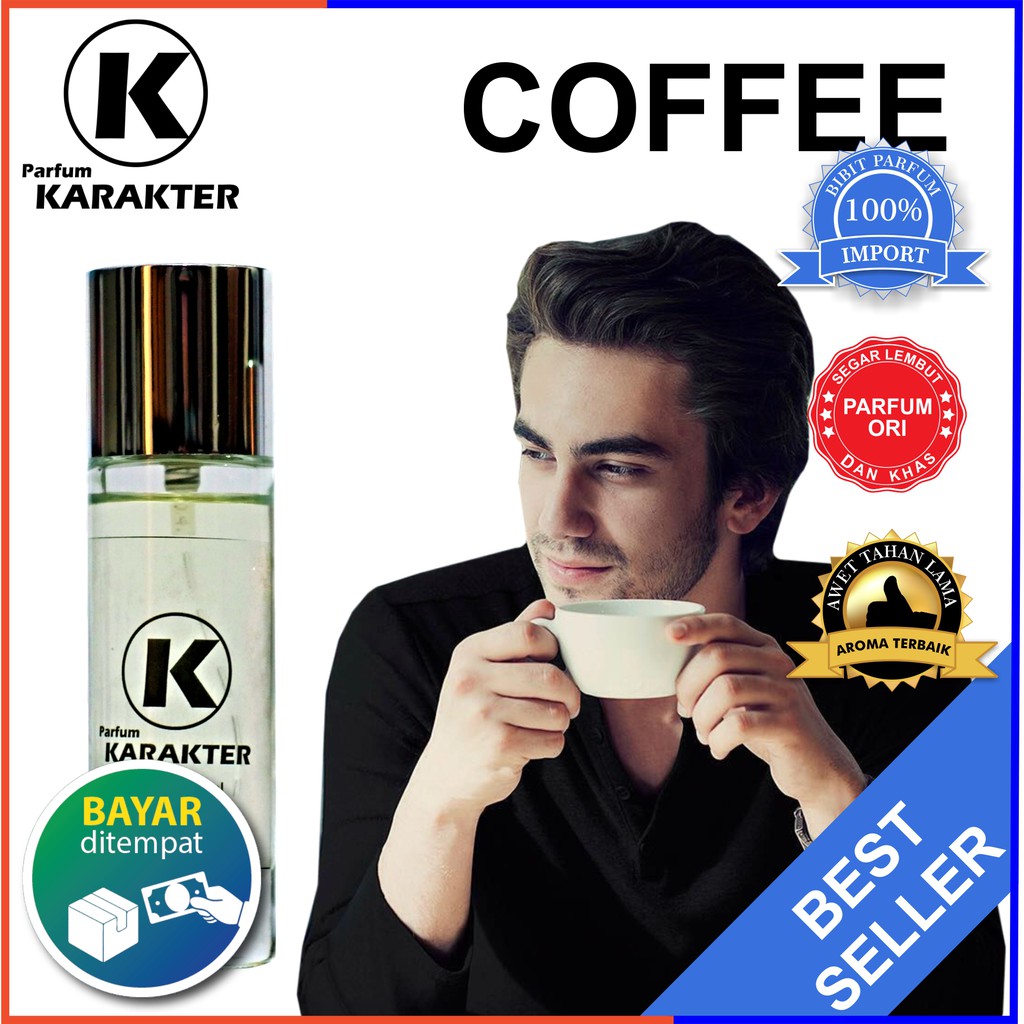 Parfum Cowok Coffee | Bibit Parfum Import Wangi &amp; Tahan Lama | Kemasan 30ml | Bisa Cod | Terlaris