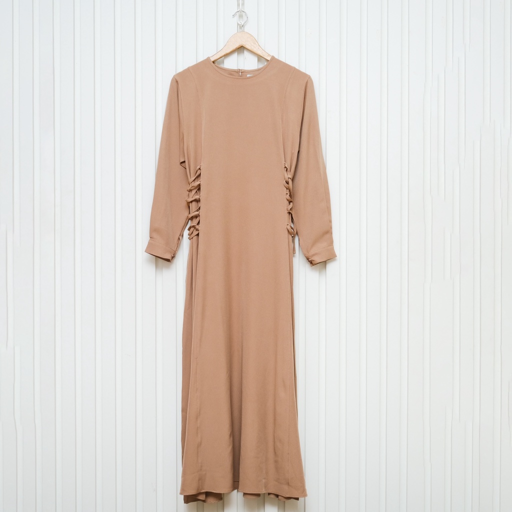 Mayoutfit Heynra Maxidress | Dress Gamis Muslim Wanita Tali Pinggang-7