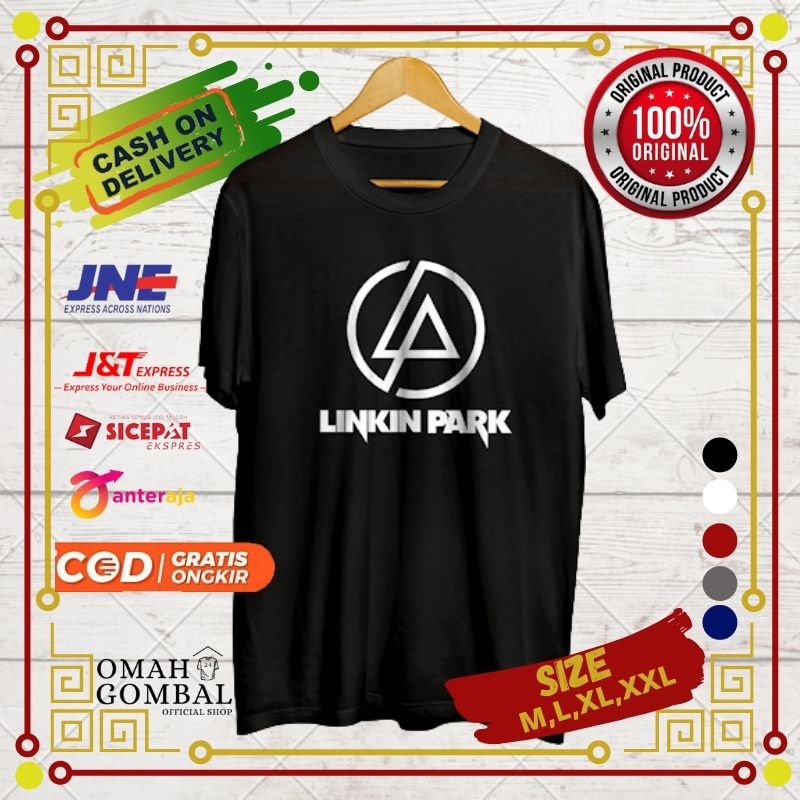 Kaos Distro Fashion Pria keren gambar Band Linkin Park atasan Cowok murah Cotton Combad 30s Original Premium OG24